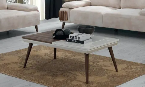 Roma Wooden Leg Coffee Table