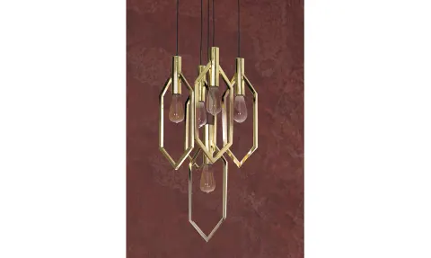 Piramit Gold Pendant Lights