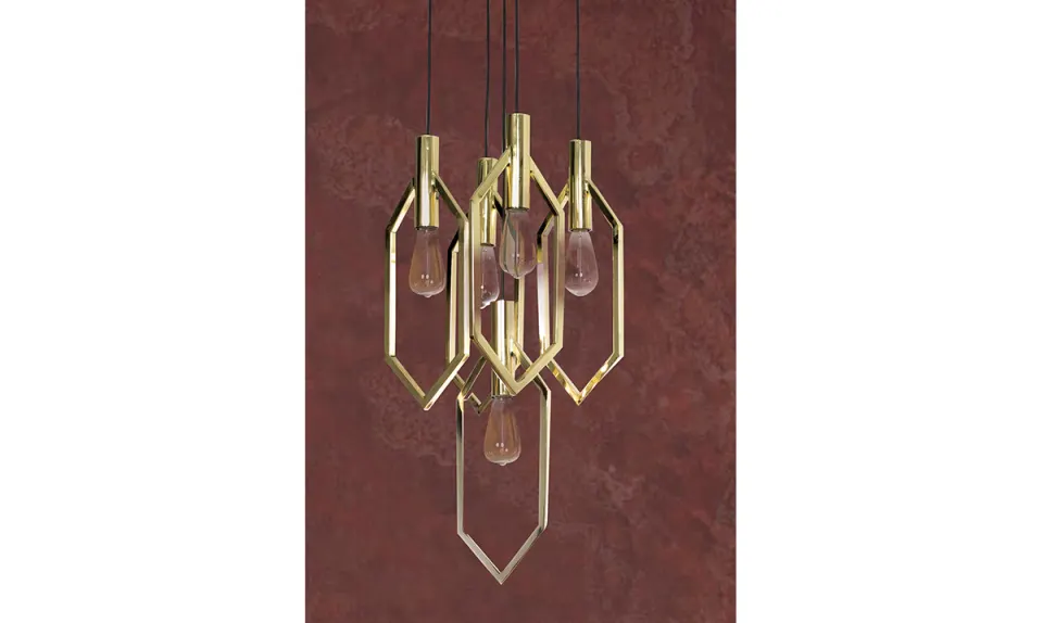 Piramit Gold Pendant Lights