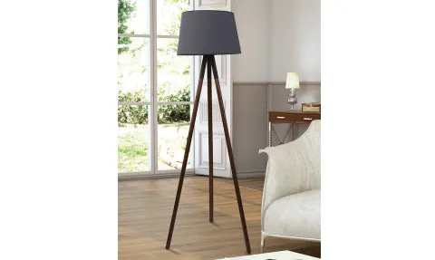 Buttum Walnut Floor Lamp