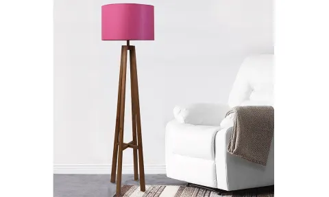 Rio Walnut Floor Lamp