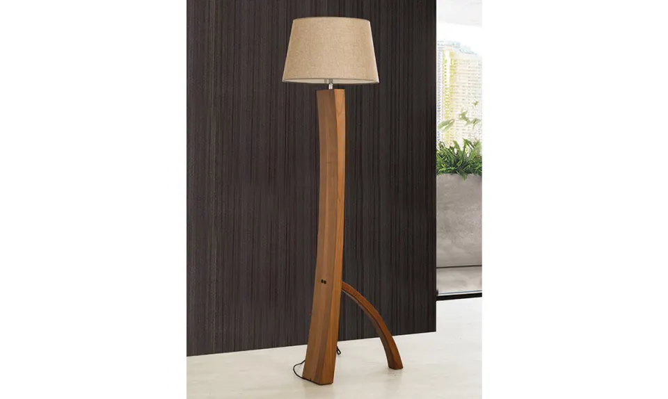 Dekor Walnut Floor Lamp