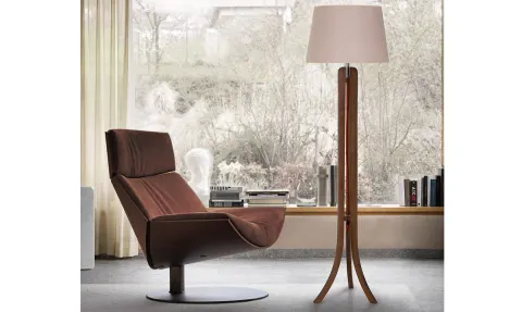 Lima Walnut Floor Lamp