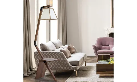 Ella Walnut Floor Lamp