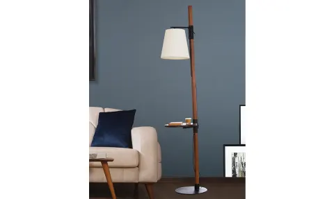 Now Walnut Floor Lamp