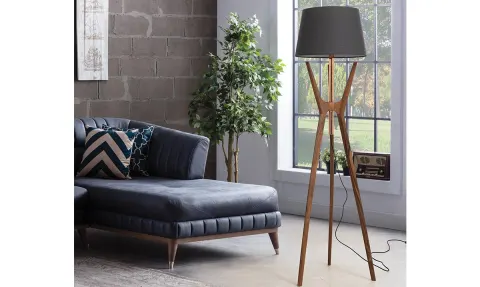 Tokya Walnut Floor Lamp