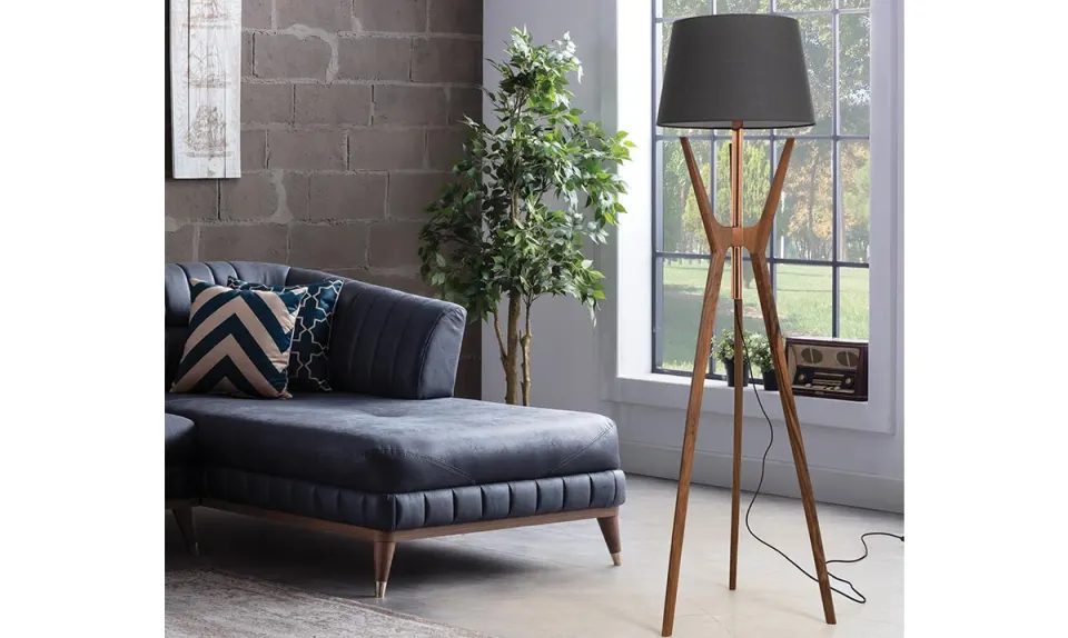 Tokya Walnut Floor Lamp