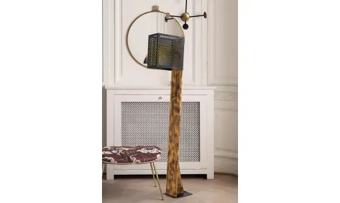 Essa Walnut Floor Lamp