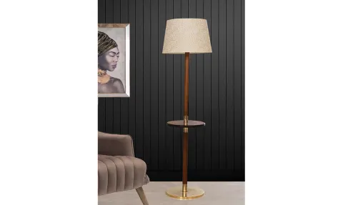 Istanbul Walnut Floor Lamp