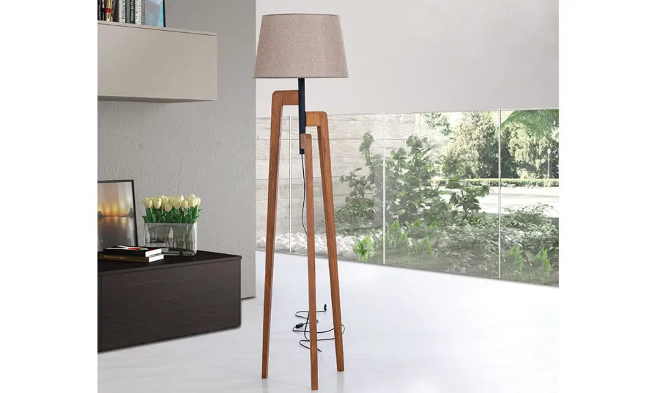 Elena Walnut Floor Lamp 2