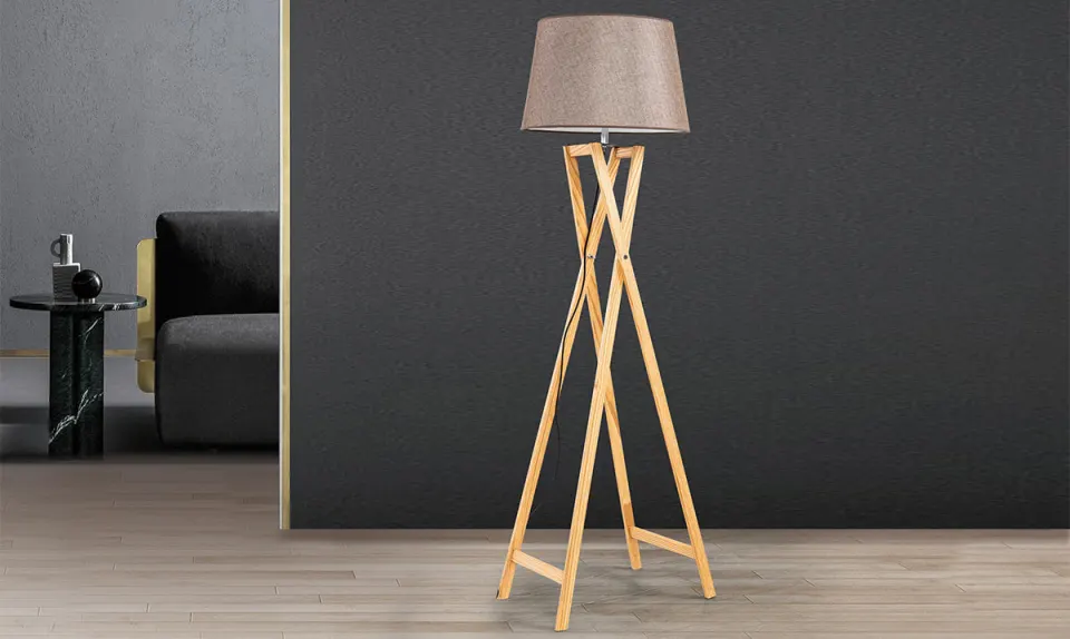 Sultan Walnut Floor Lamp