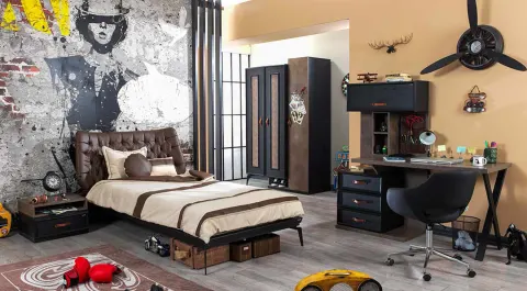 Toledo 3 Doors Young Room Set