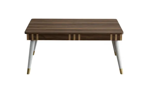 Lotus Walnut Moonstone Coffee Table