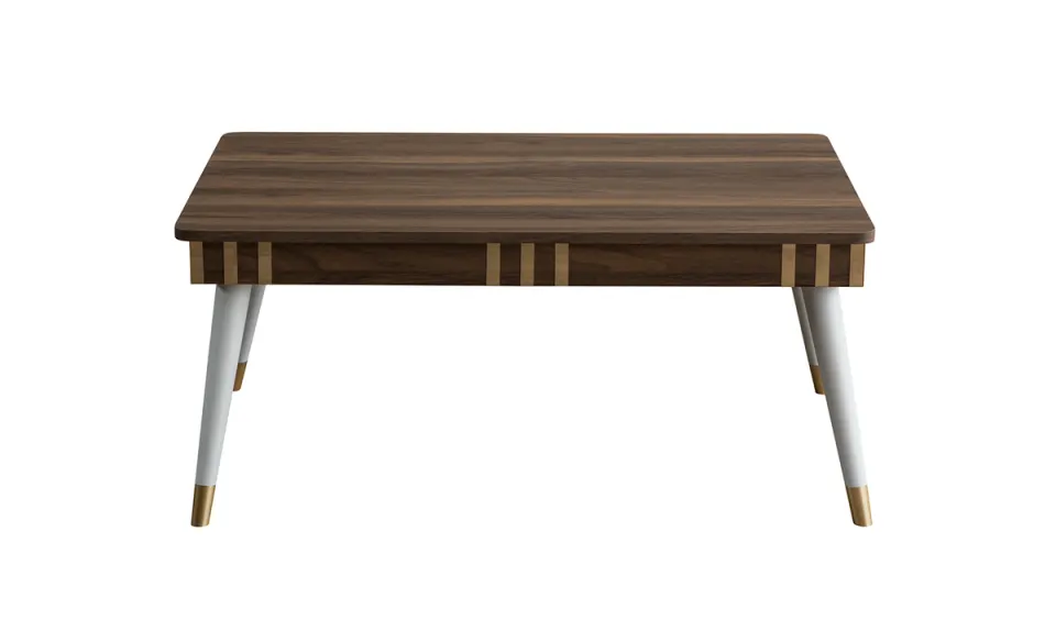 Lotus Walnut Moonstone Coffee Table