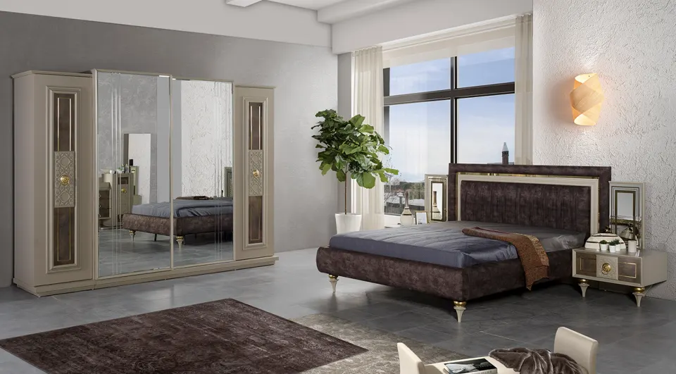 Mimoza Sliding Door Bedroom Set