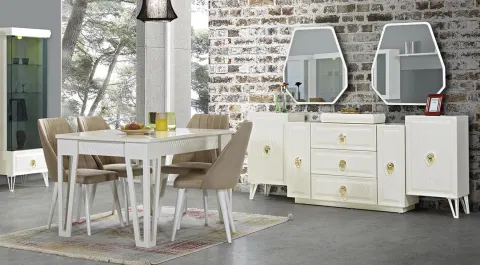 Ezgi Moonstone Dining Room Set