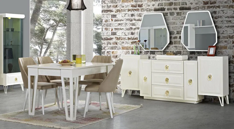Ezgi Moonstone Dining Room Set