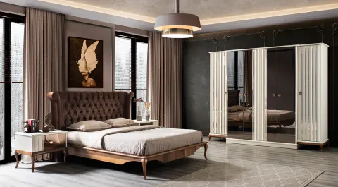 Naturel 6 Door Bedroom Set