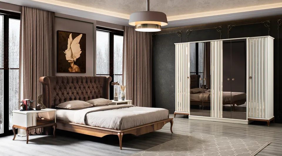 Naturel 6 Door Bedroom Set