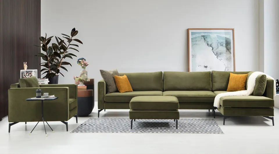 Lego Berjerli Puff Corner Sofa Set