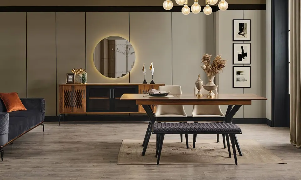 Polo Metal Leg Dining Room Set
