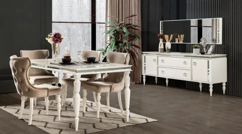 Diamond Art Deco Dining Room Set