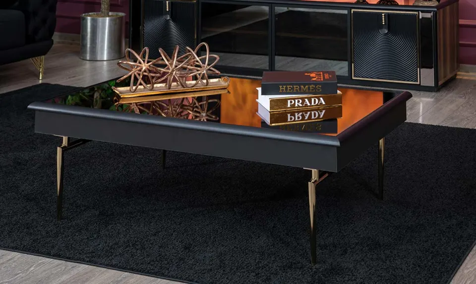 Banderas Gold Metal Leg Coffee Table