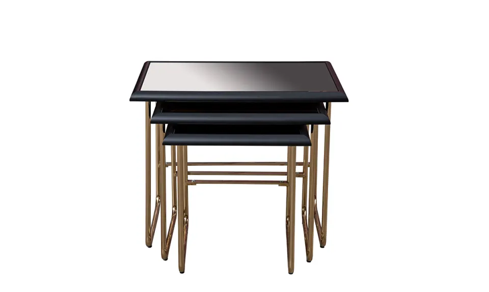 Banderas Gold Metal Leg Side Table