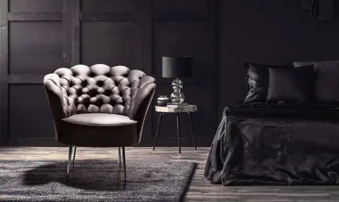 Lara Silver Metal Leg Bergere
