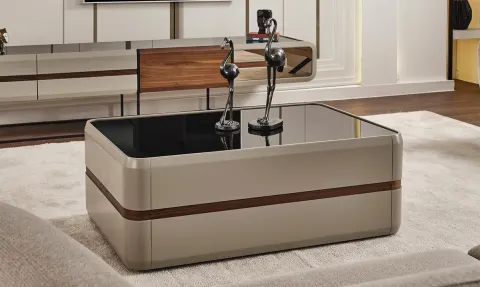 Focus Black Glass Surface Coffee Table