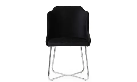 Salotti Silver Metal Leg Chair