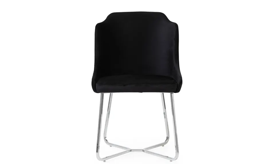 Salotti Silver Metal Leg Chair