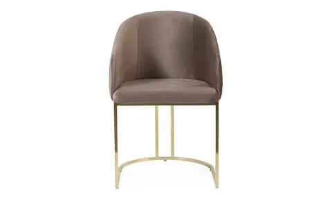Leon Gold Metal Leg Chair