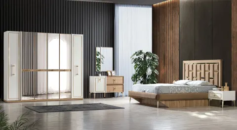 Safir 6 Door Bedroom Set