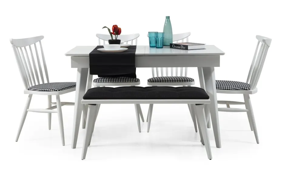 Solo White Dining Table