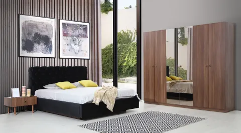 Rose 6 Door Bedroom Set