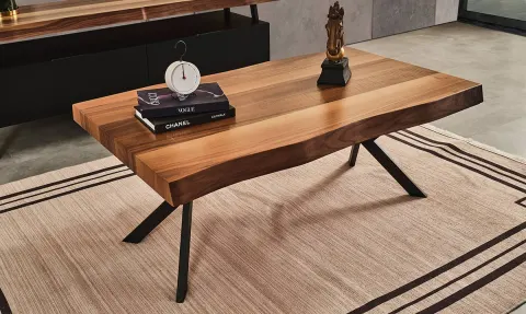 Wood Metal Leg Coffee Table