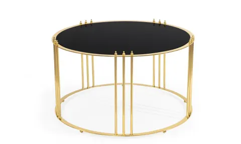 Cevher Gold Metal Leg Coffee Table