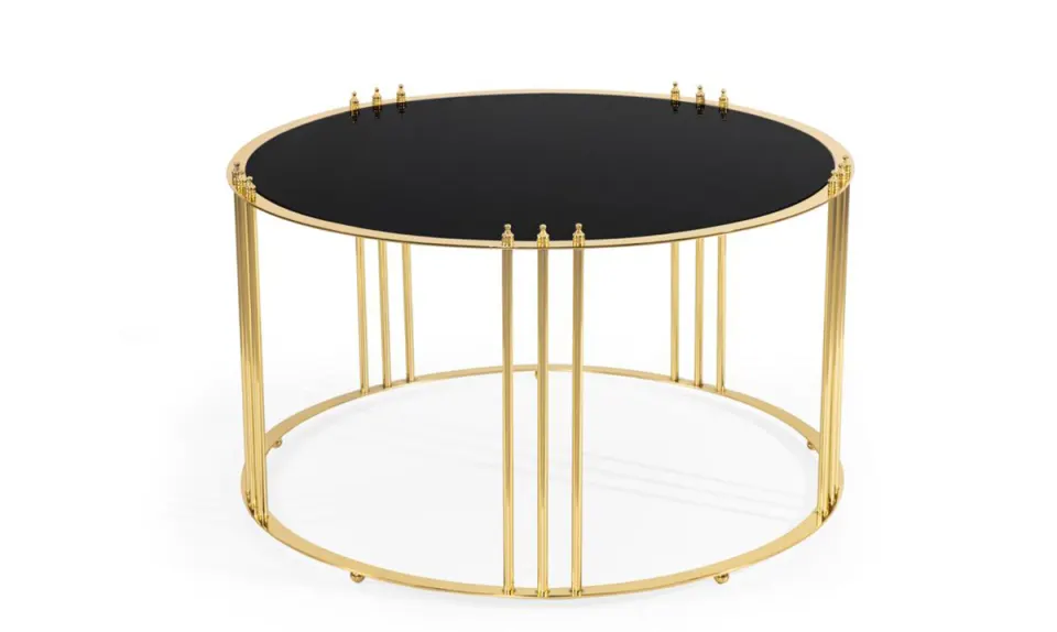Cevher Gold Metal Leg Coffee Table