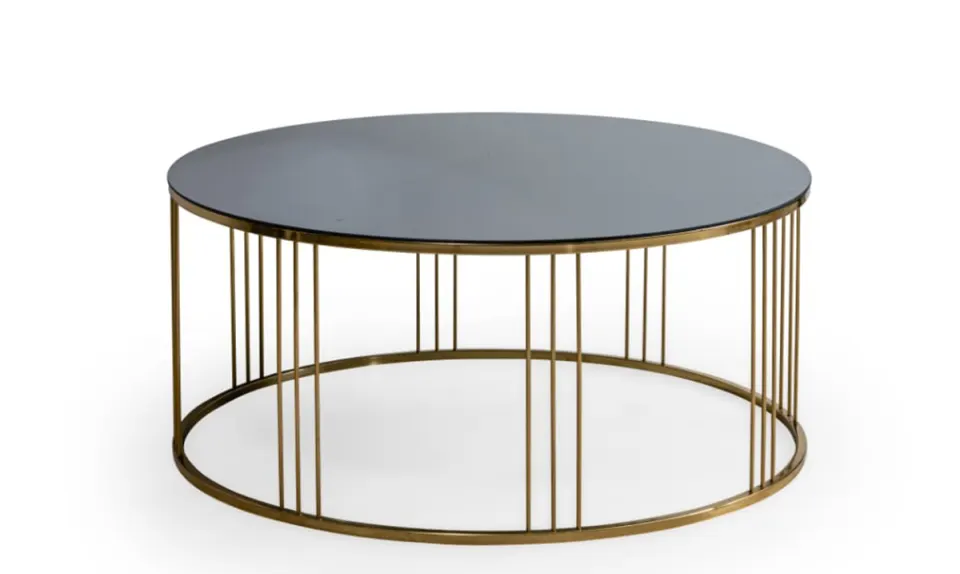Gezegen Gold Metal Leg Coffee Table
