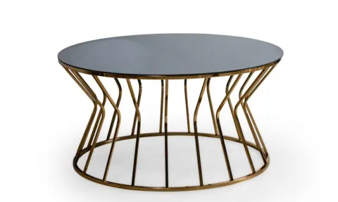 Kum Gold Metal Leg Coffee Table