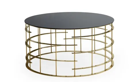 Milano Gold Metal Leg Coffee Table