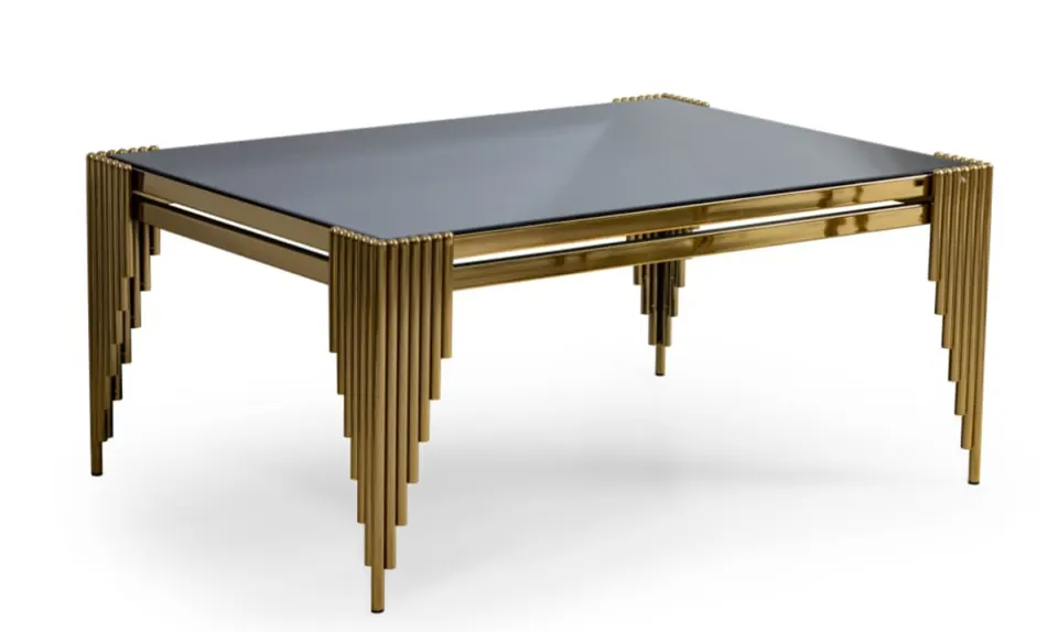 Senfoni Gold Metal Leg Coffee Table