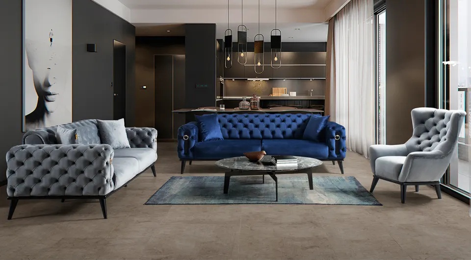 Floransa Chester Sofa Set