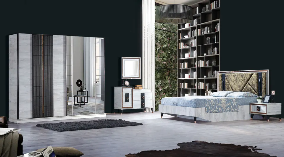 Babil Sliding Door Bedroom Set