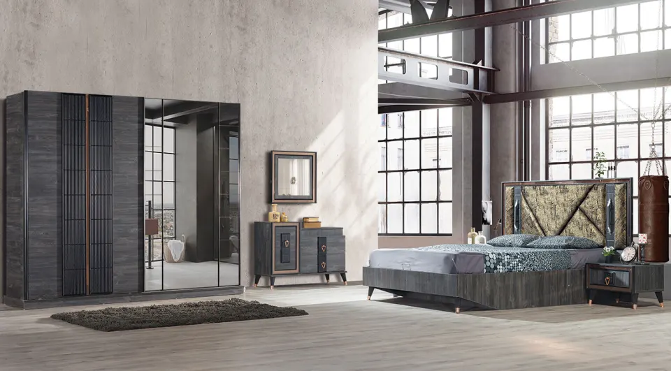 Babil Sliding Door Bedroom Set 2
