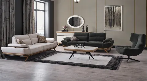 Wow  Metal Leg Sofa Set 4