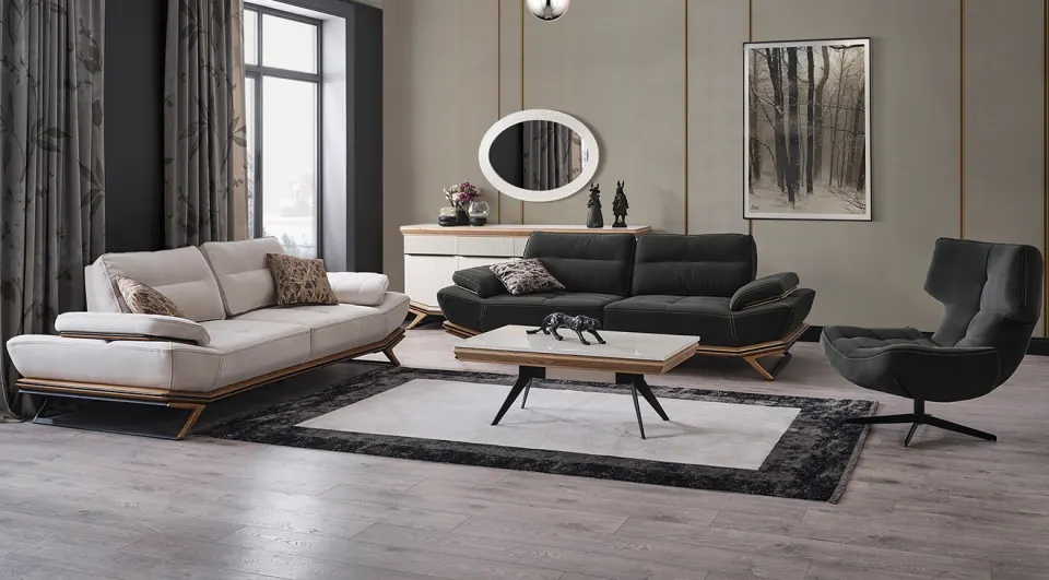 Wow  Metal Leg Sofa Set 4