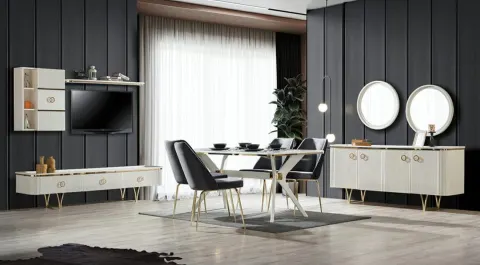 Bugatti Moonstone Dining Room Set