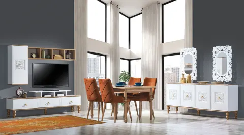 Rekor Wooden Leg Dining Room Set